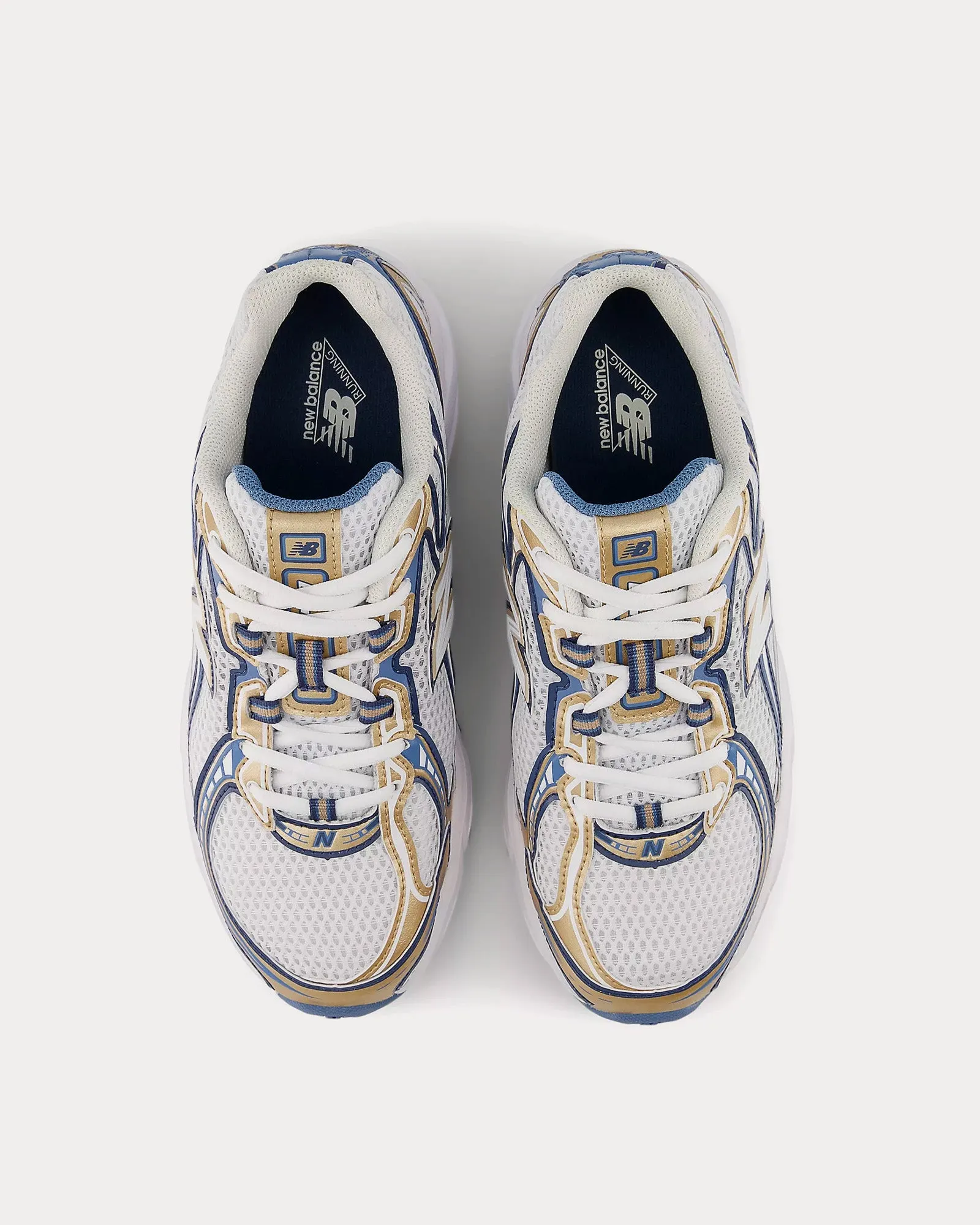 740 Heron Blue / Vintage Indigo / Gold Metallic Low Top Sneakers