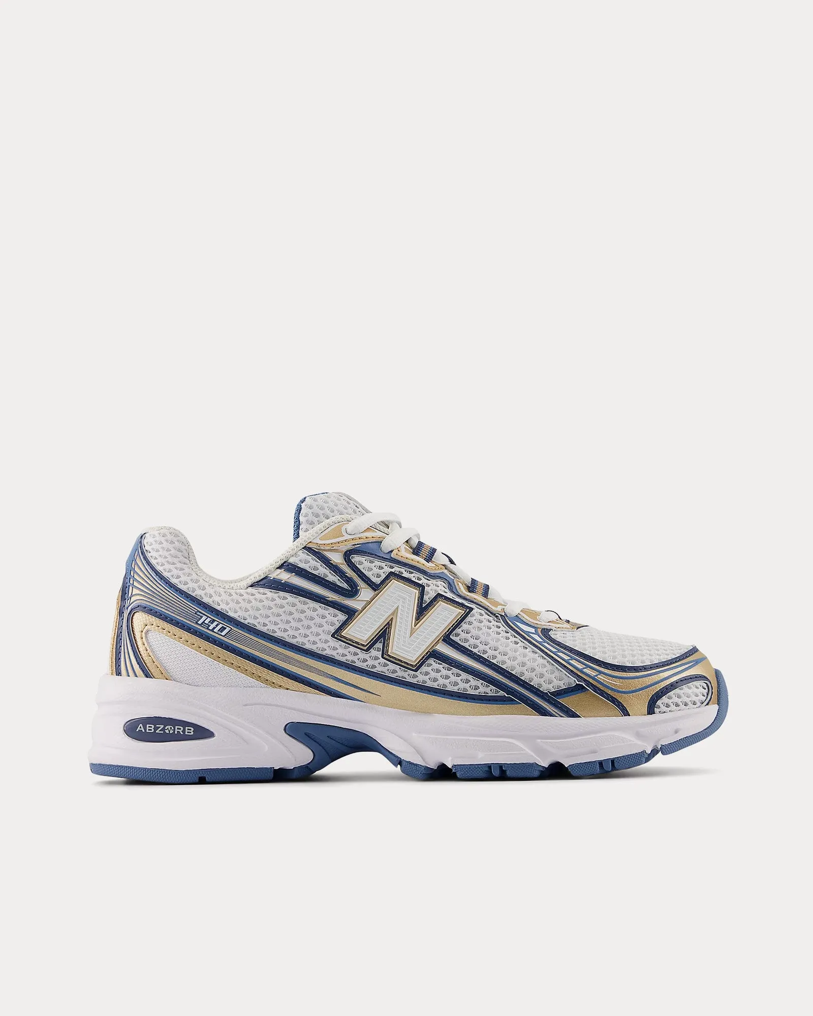 740 Heron Blue / Vintage Indigo / Gold Metallic Low Top Sneakers