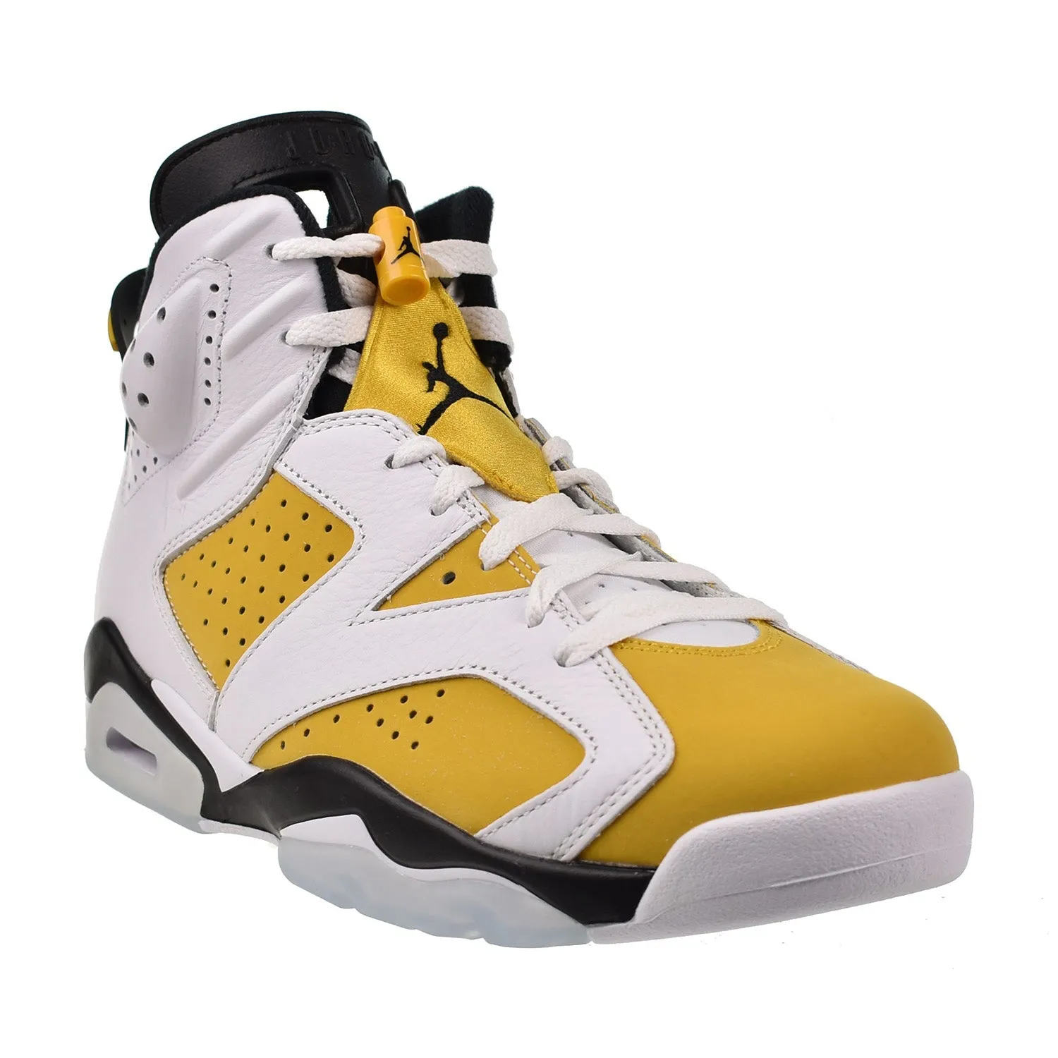 Air Jordan 6 Retro Men's Shoes Yellow Ochre-Black-White