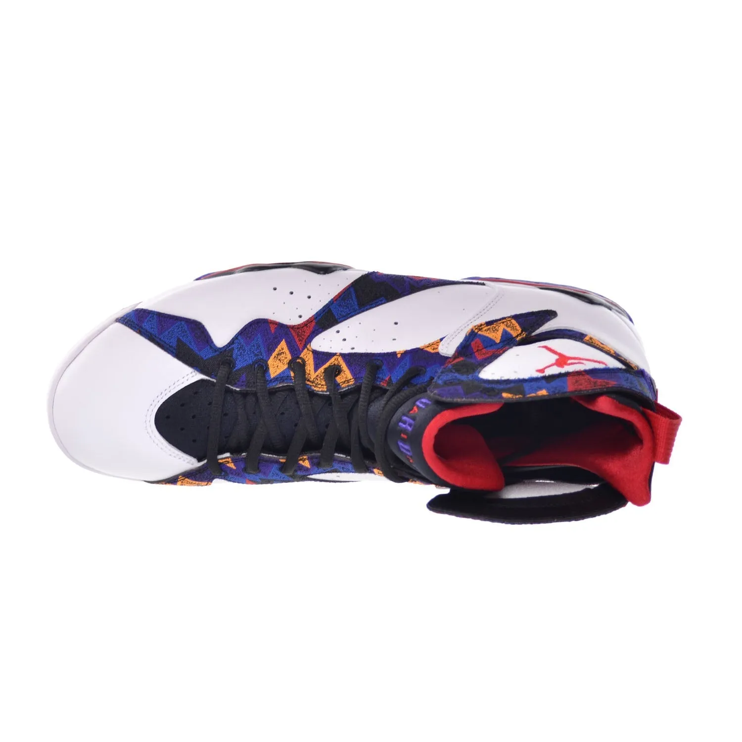 Air Jordan 7 Retro "Sweater" Mens' Shoes White-University Red-Black