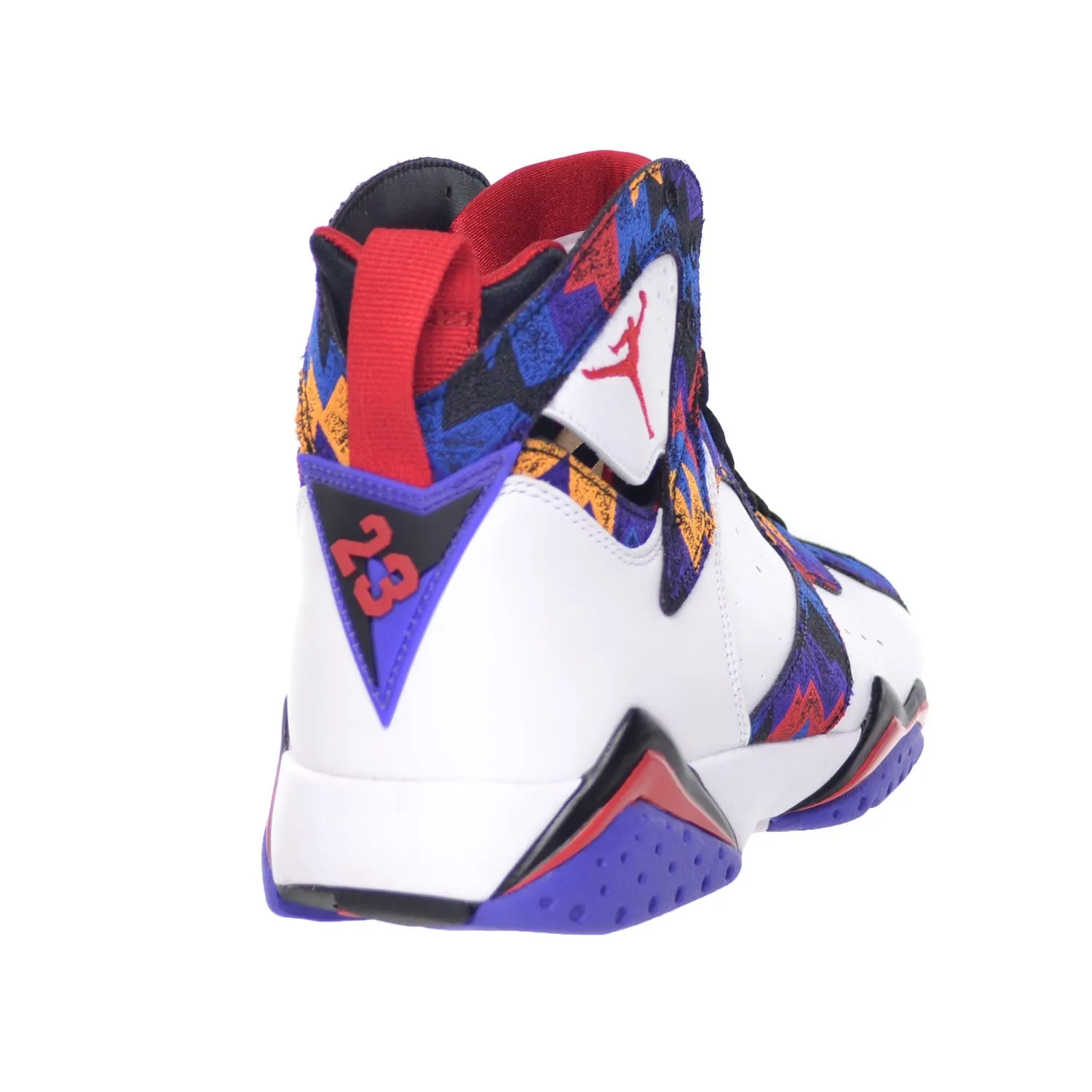 Air Jordan 7 Retro "Sweater" Mens' Shoes White-University Red-Black