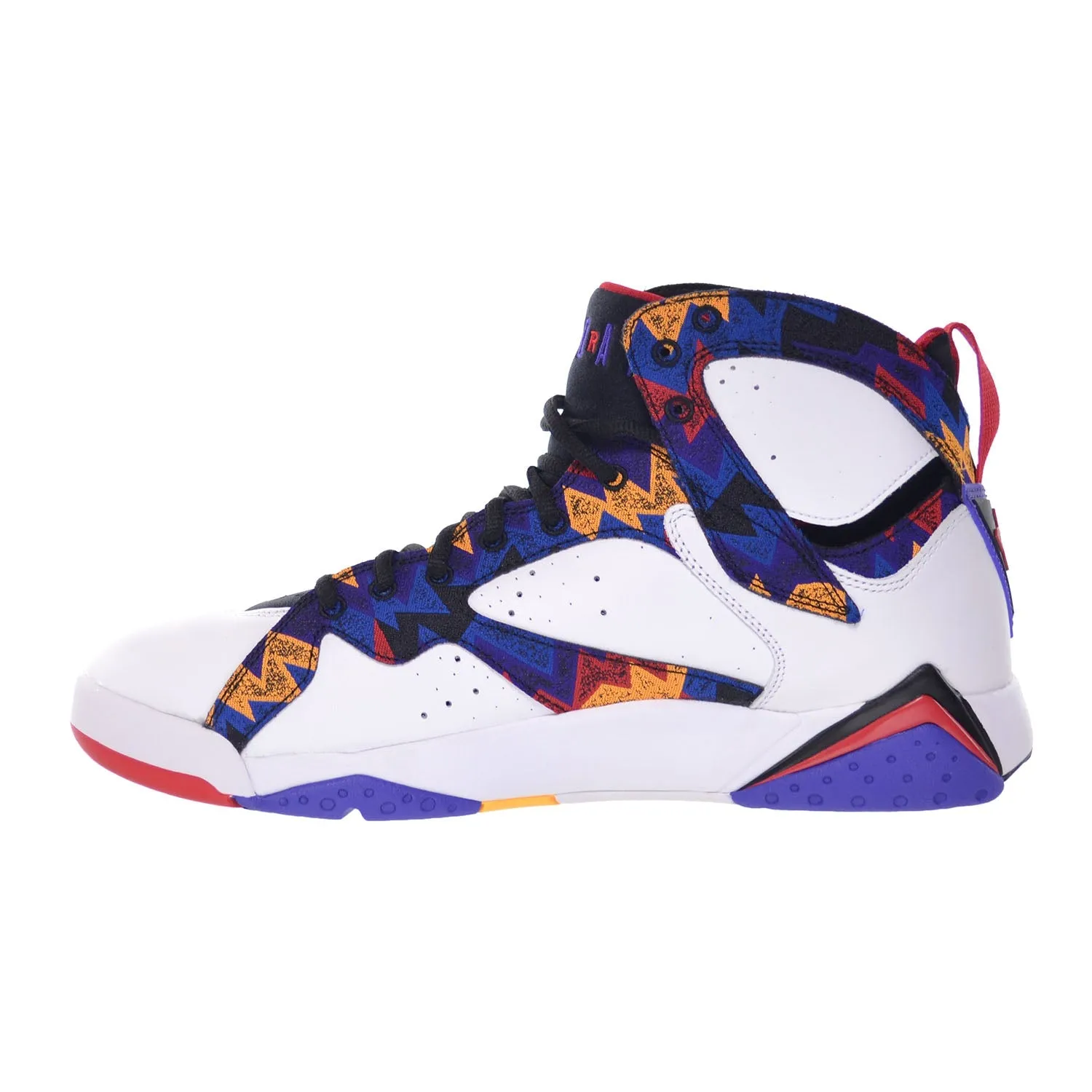 Air Jordan 7 Retro "Sweater" Mens' Shoes White-University Red-Black
