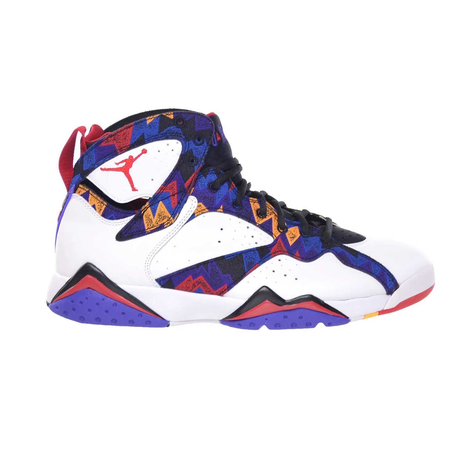 Air Jordan 7 Retro "Sweater" Mens' Shoes White-University Red-Black