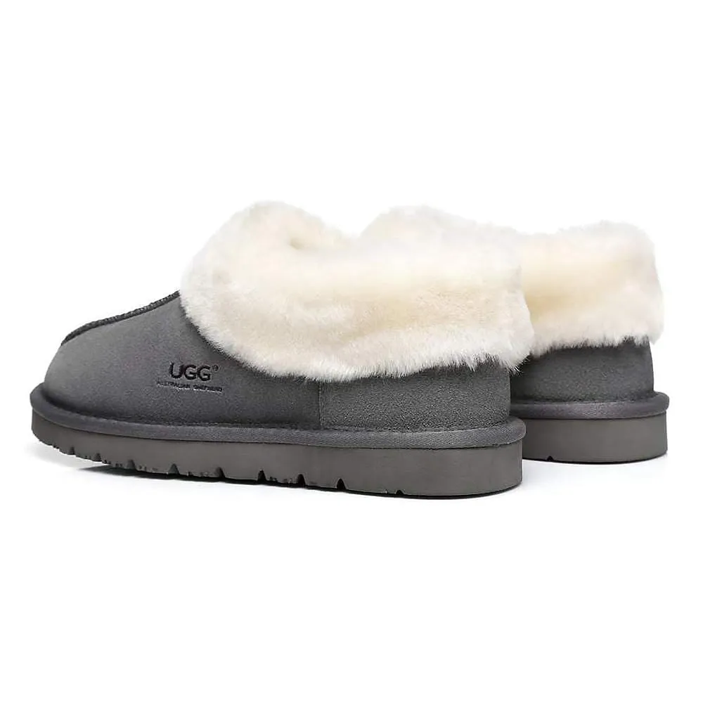 Australian Shepherd® UGG Slippers, Australia Premium Sheepskin,Unisex Homey Moccasins #15545