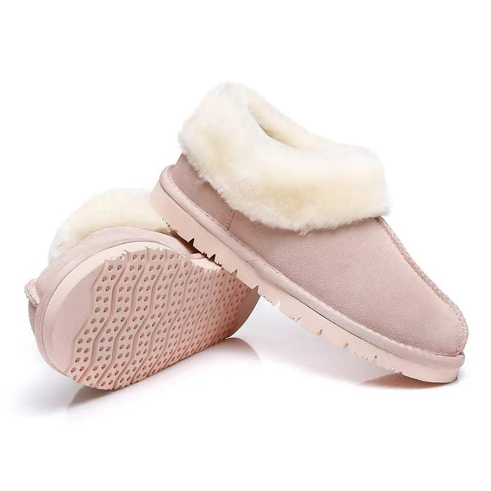 Australian Shepherd® UGG Slippers, Australia Premium Sheepskin,Unisex Homey Moccasins #15545