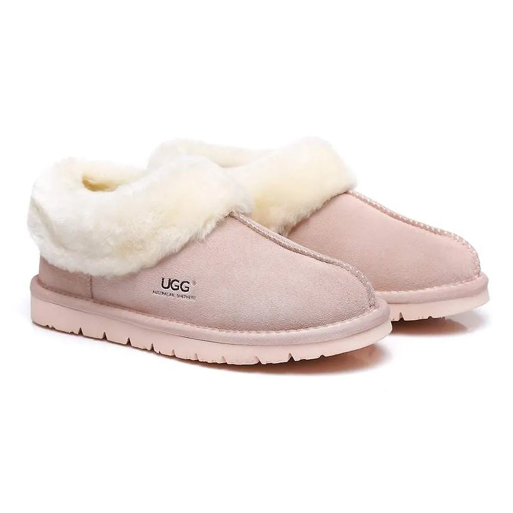 Australian Shepherd® UGG Slippers, Australia Premium Sheepskin,Unisex Homey Moccasins #15545