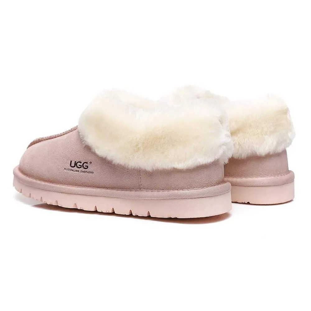 Australian Shepherd® UGG Slippers, Australia Premium Sheepskin,Unisex Homey Moccasins #15545