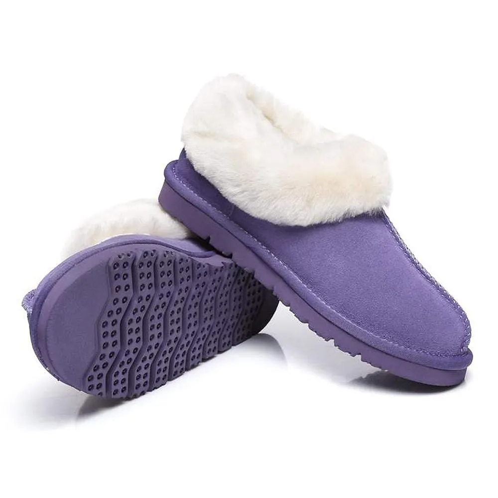 Australian Shepherd® UGG Slippers, Australia Premium Sheepskin,Unisex Homey Moccasins #15545
