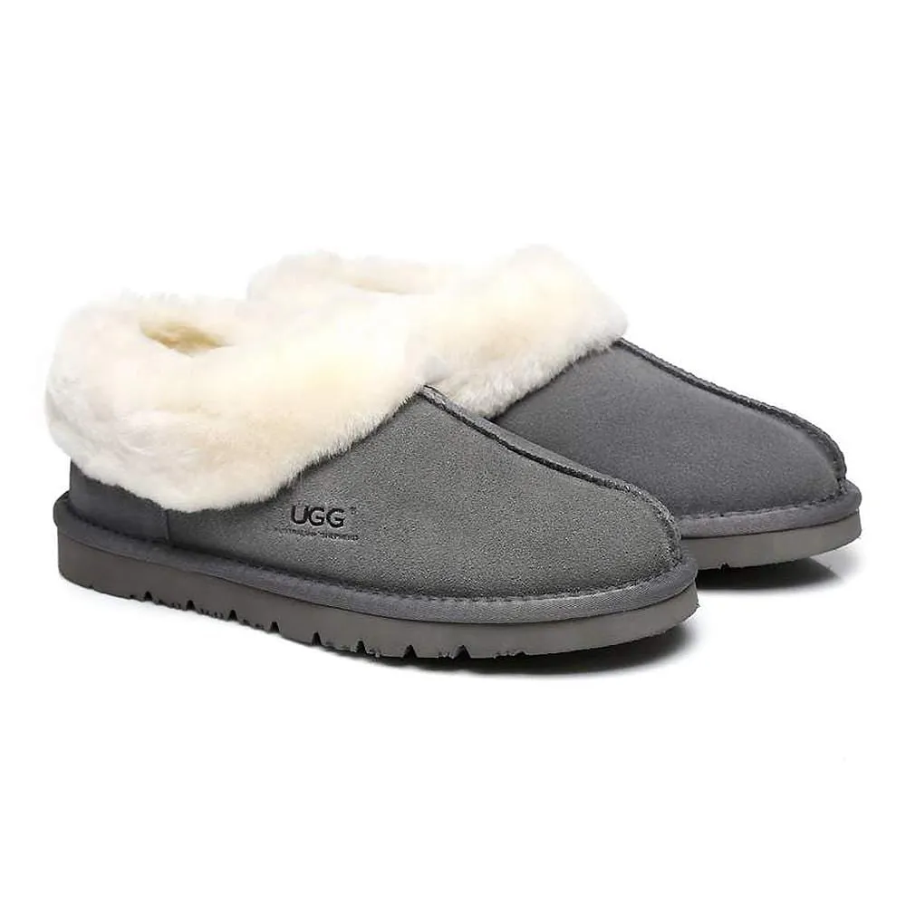 Australian Shepherd® UGG Slippers, Australia Premium Sheepskin,Unisex Homey Moccasins #15545