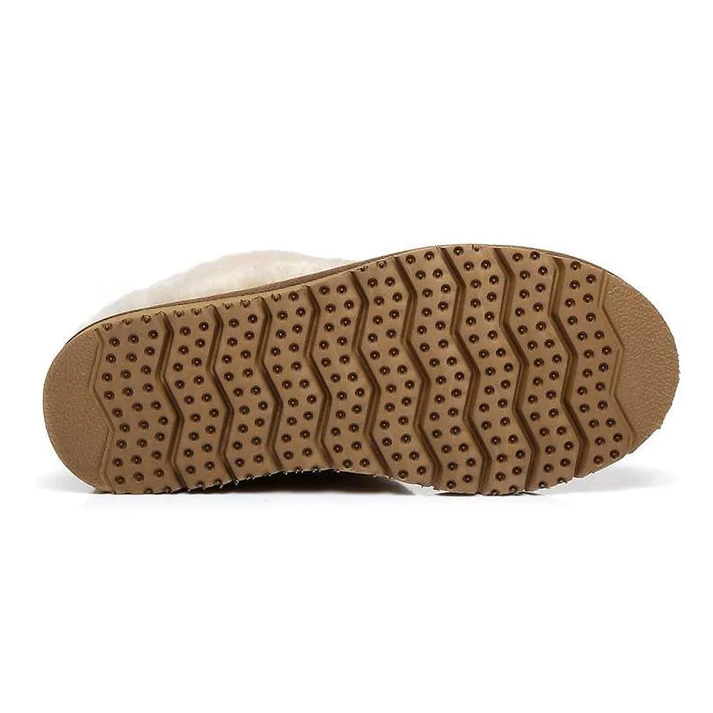 Australian Shepherd® UGG Slippers, Australia Premium Sheepskin,Unisex Homey Moccasins #15545