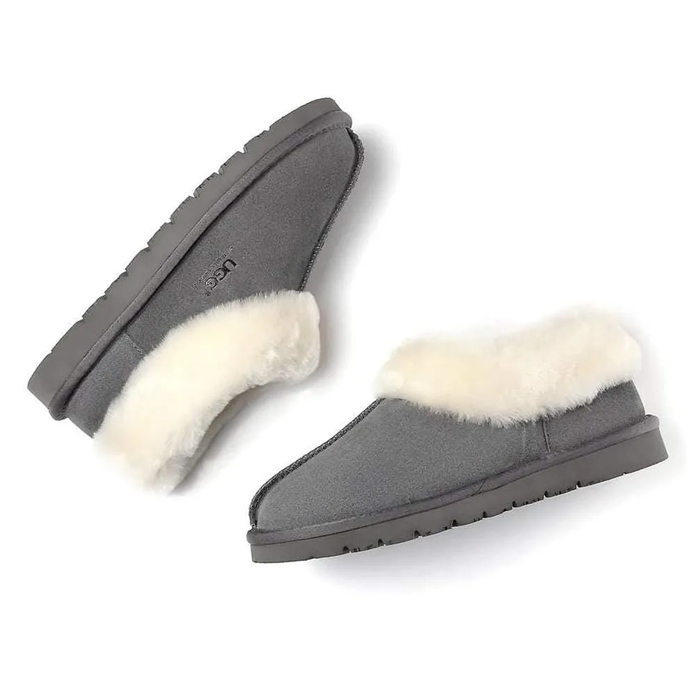Australian Shepherd® UGG Slippers, Australia Premium Sheepskin,Unisex Homey Moccasins #15545