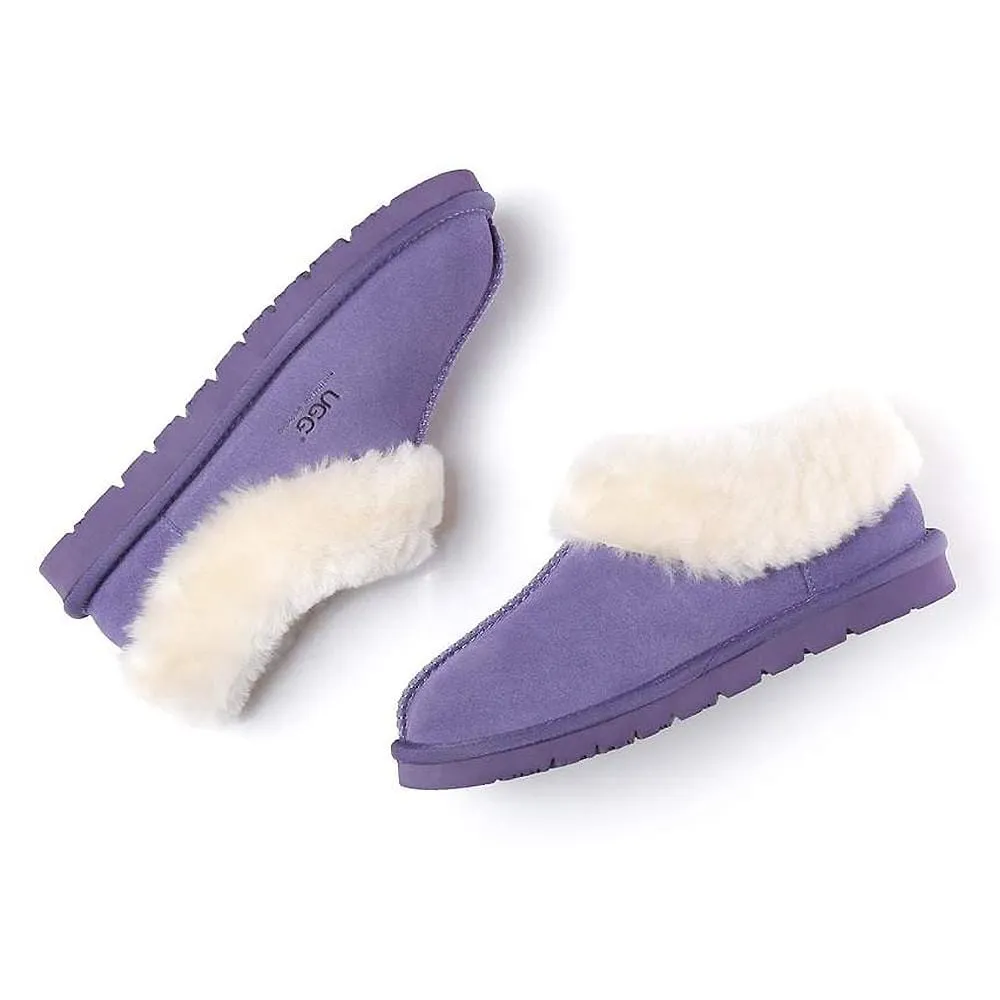 Australian Shepherd® UGG Slippers, Australia Premium Sheepskin,Unisex Homey Moccasins #15545