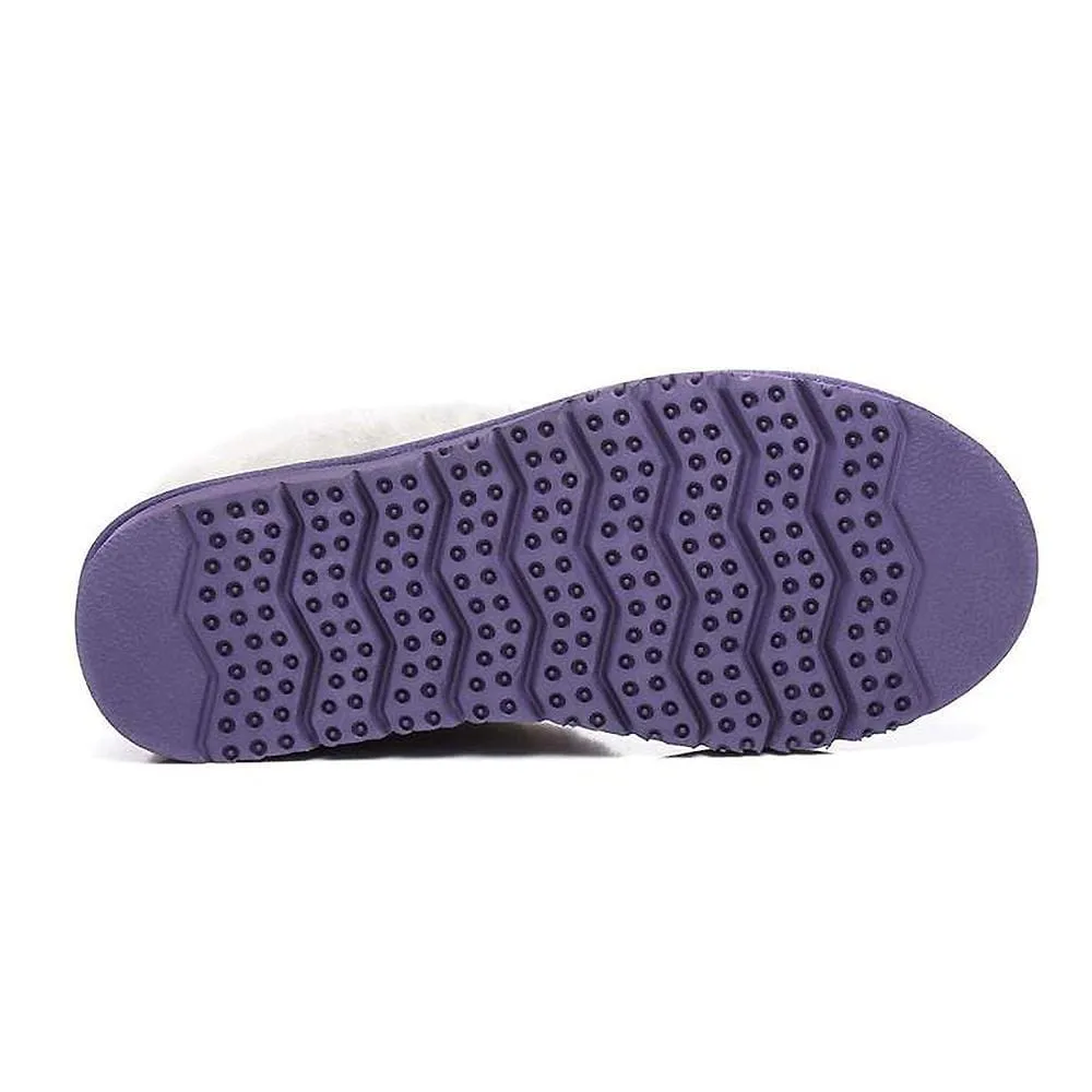 Australian Shepherd® UGG Slippers, Australia Premium Sheepskin,Unisex Homey Moccasins #15545