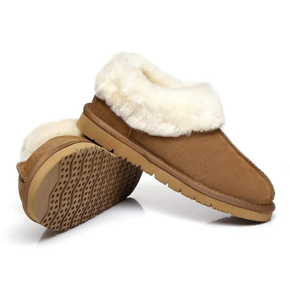 Australian Shepherd® UGG Slippers, Australia Premium Sheepskin,Unisex Homey Moccasins #15545