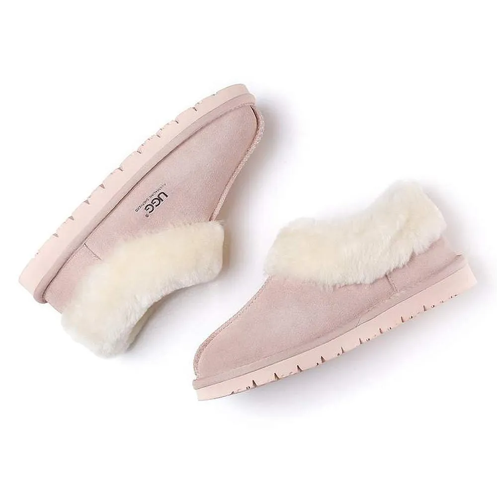 Australian Shepherd® UGG Slippers, Australia Premium Sheepskin,Unisex Homey Moccasins #15545