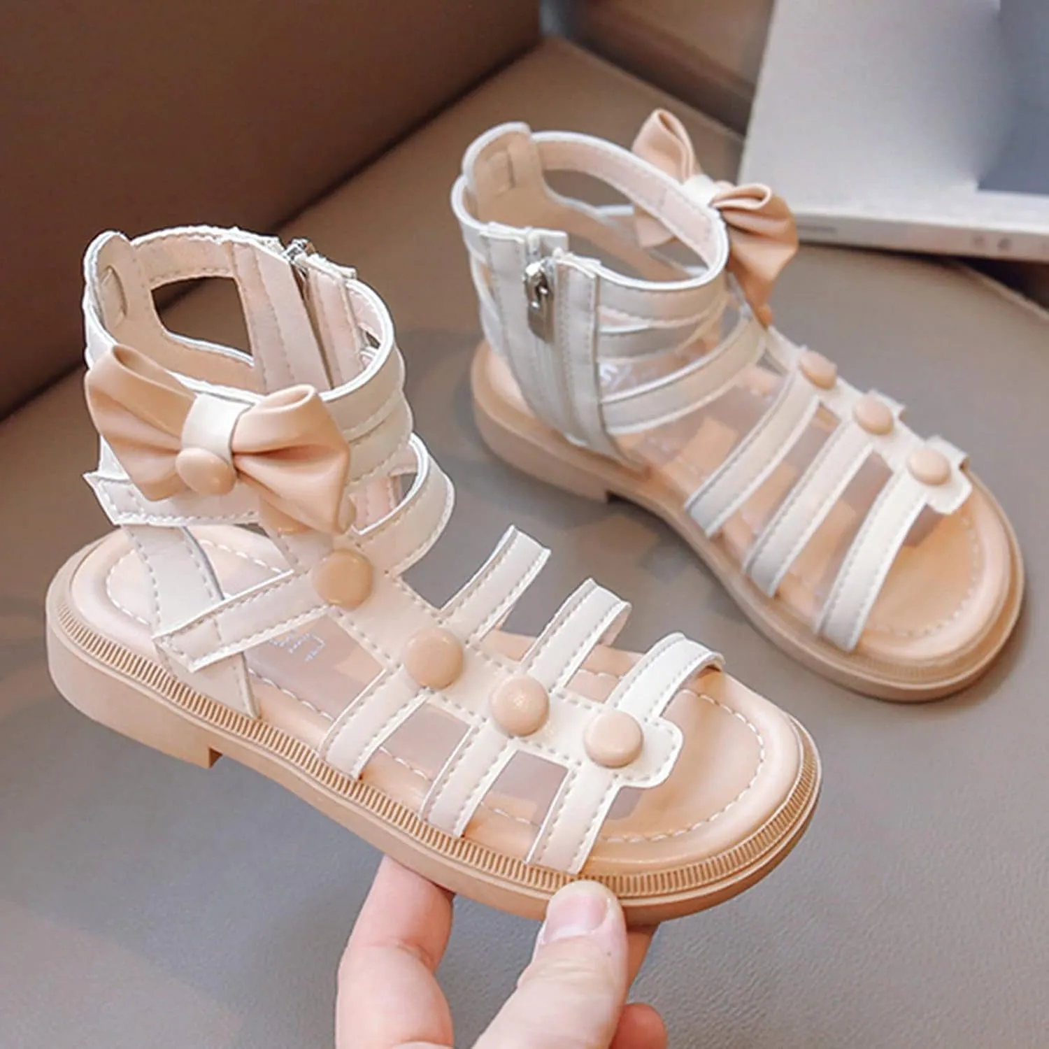 Big Girls Dress Shoes Flat Sandals Roman Sandals Big Children Summer Shoes Toddler Slippers