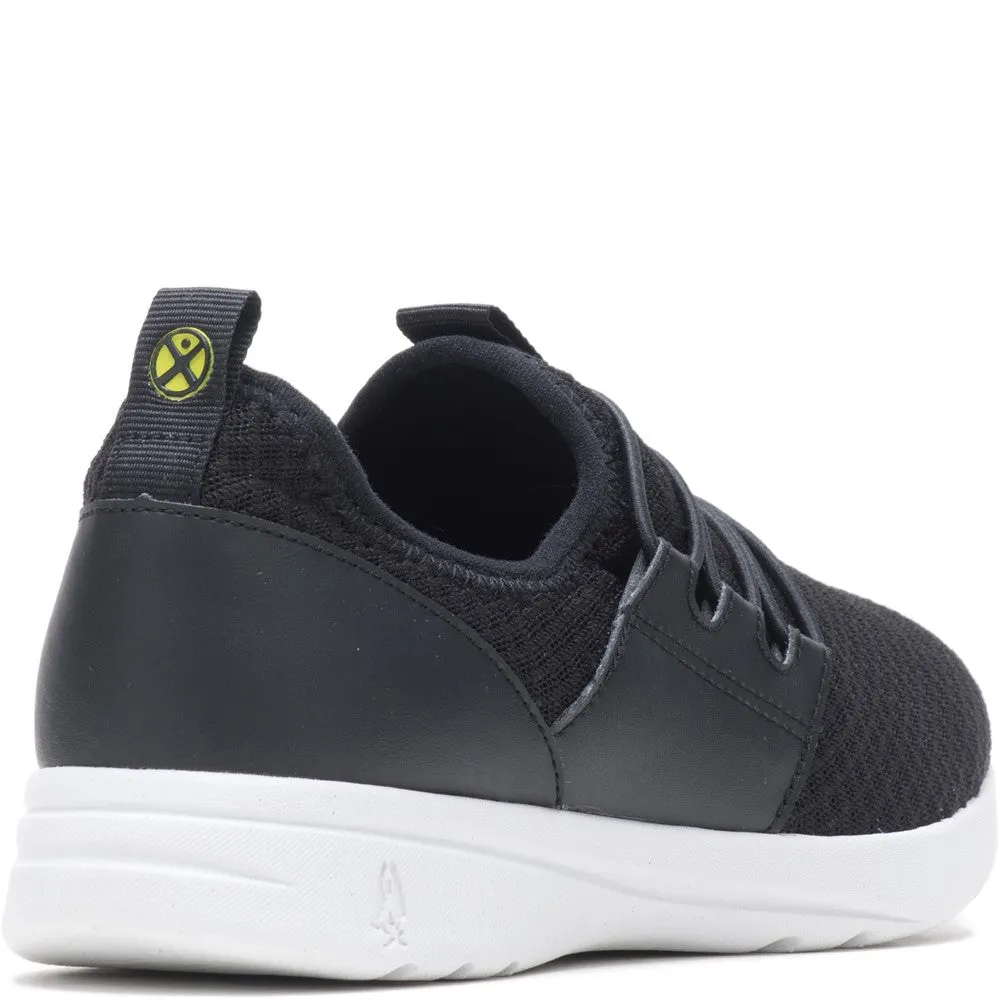 Black/White Recycled Good Shoe Bungee Trainers