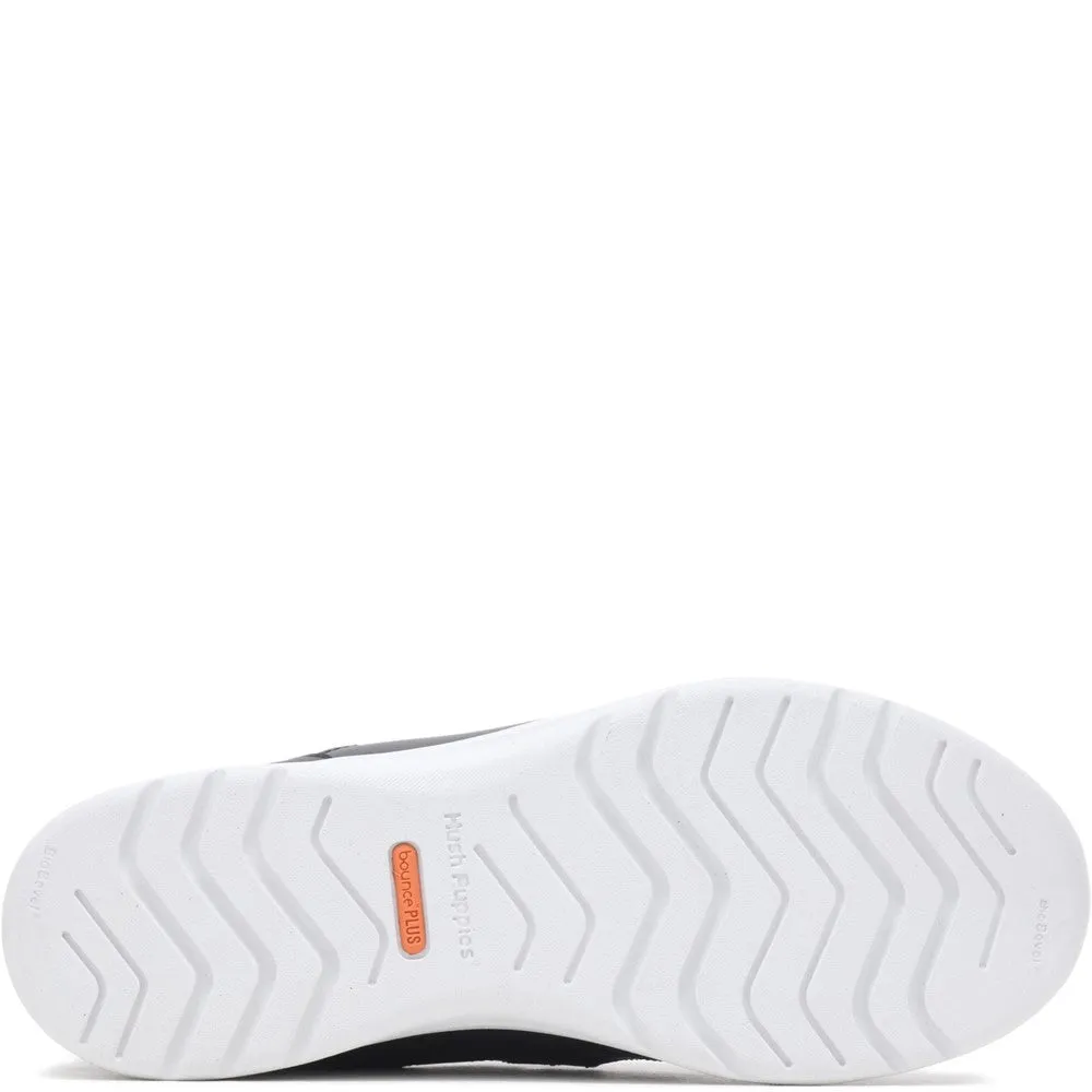 Black/White Recycled Good Shoe Bungee Trainers