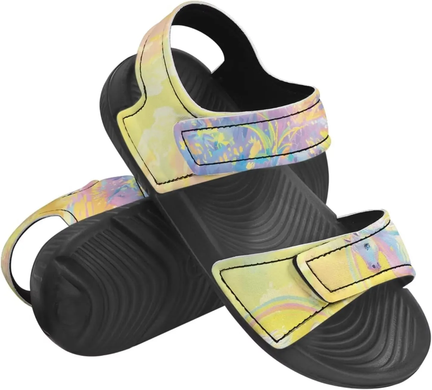 Bling Bling Sandals for Kids Girls US 5 Fashion Summer Dress Shoes Princess Beach Water Shoes Adjustable Outdoor Sport Hiking Sandals