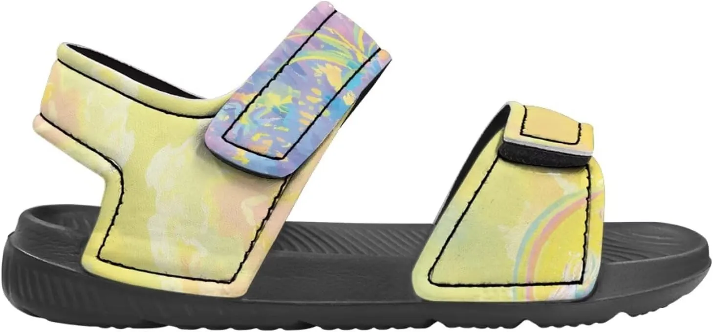 Bling Bling Sandals for Kids Girls US 5 Fashion Summer Dress Shoes Princess Beach Water Shoes Adjustable Outdoor Sport Hiking Sandals