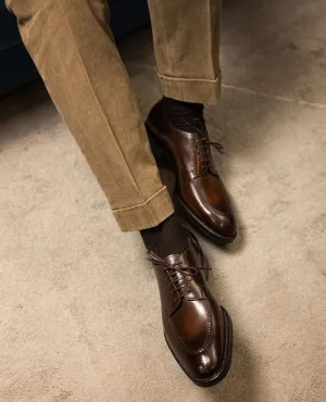 Brown Leather Teruel Derby Shoes - AW24