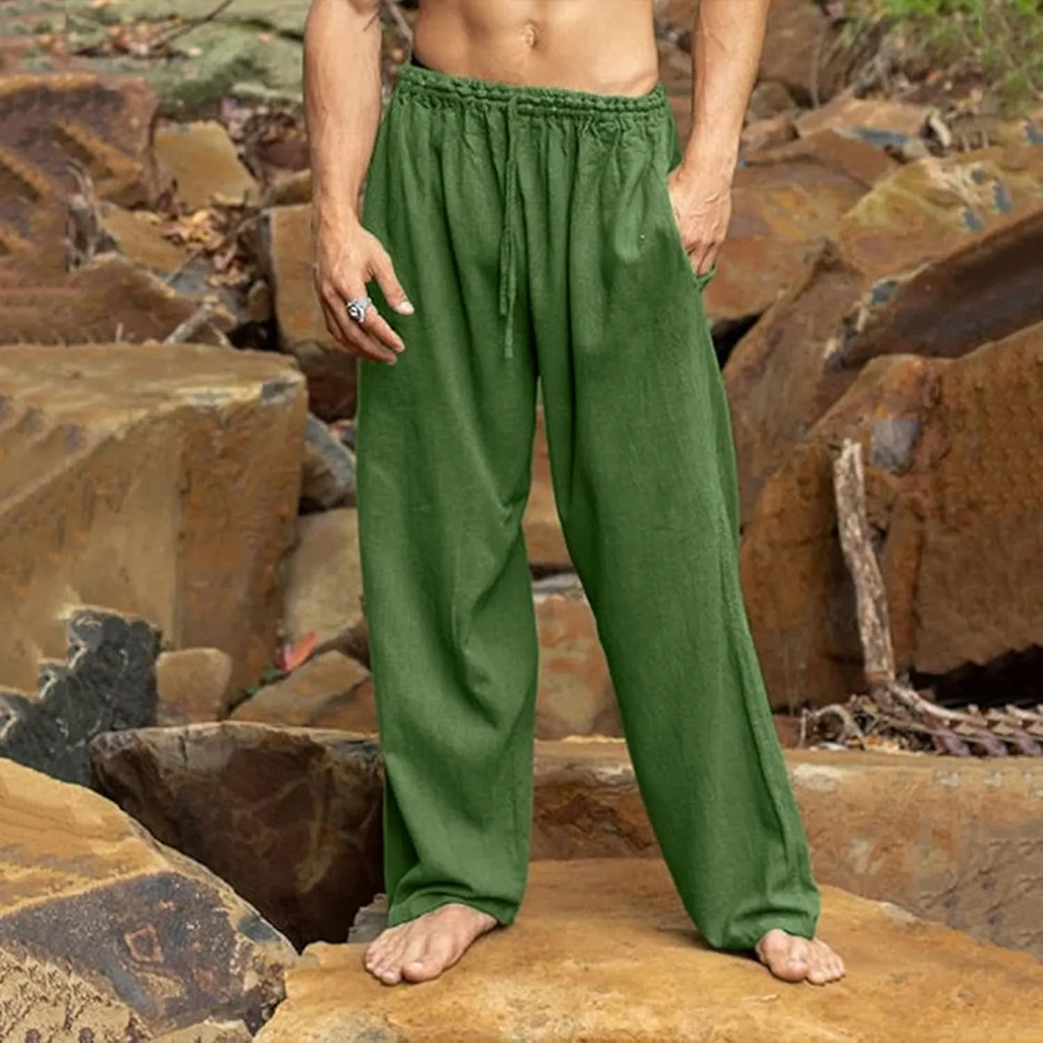 Cargo Pants for Men Relaxed Fit Moccasins Mens Joggers Casual Lightweight Loose Cargo Pants Sweatpants with Pockets