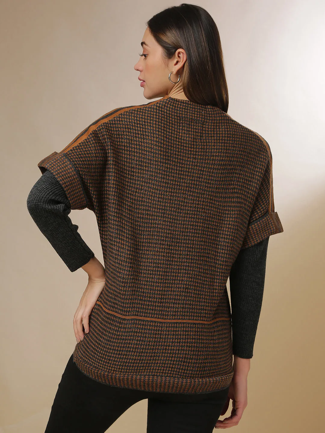 Checked Sweater