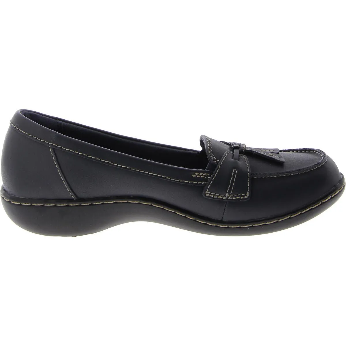 Clarks Ashland Bubble Women's Leather Tasseled Slip On Casual Loafers