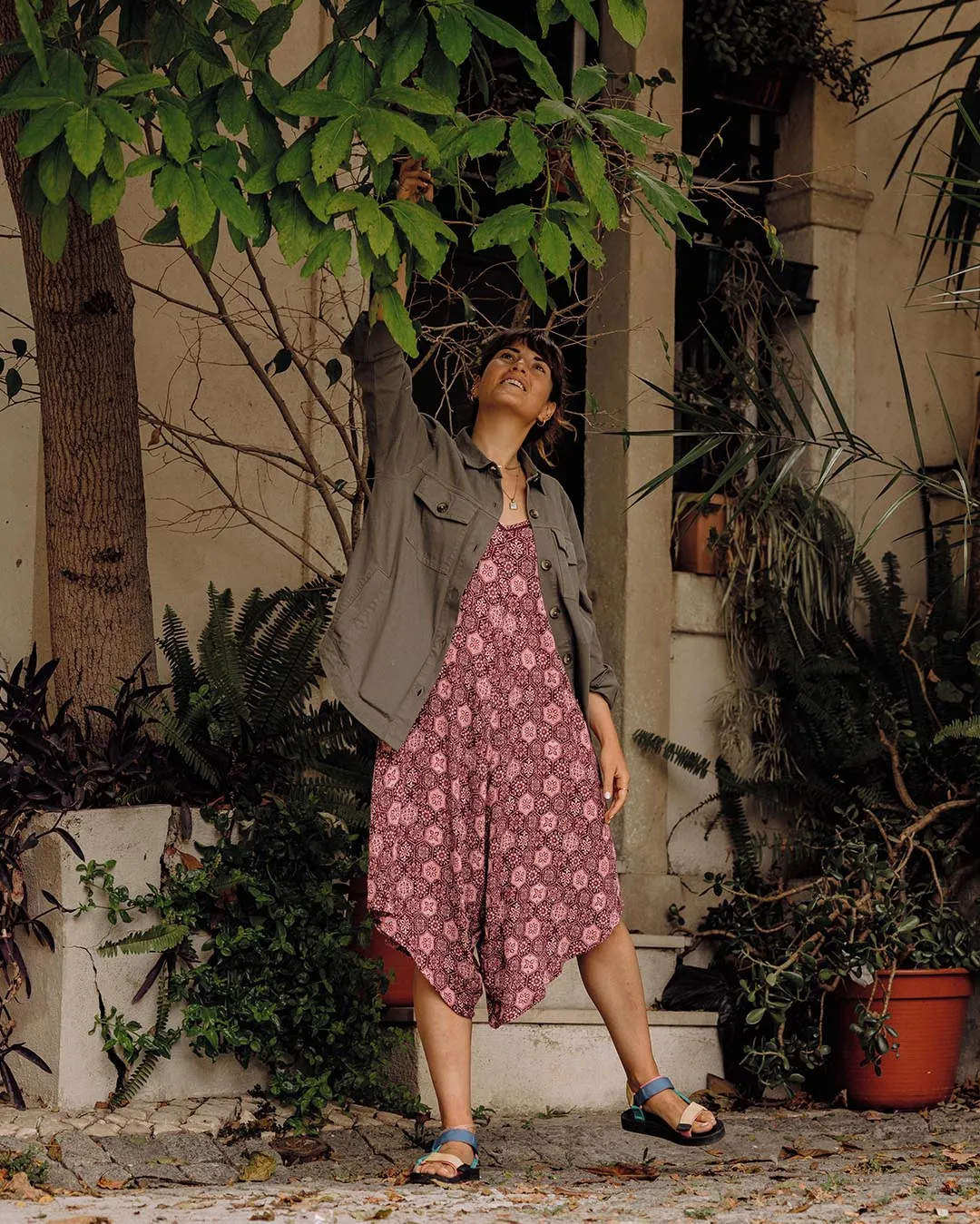 Copetn Jumpsuit - Tile Wine
