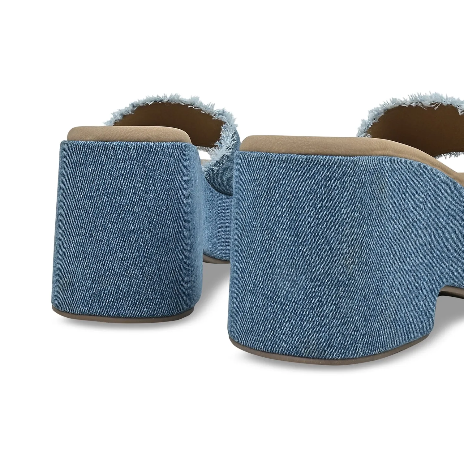 Denim Fringe Platforms