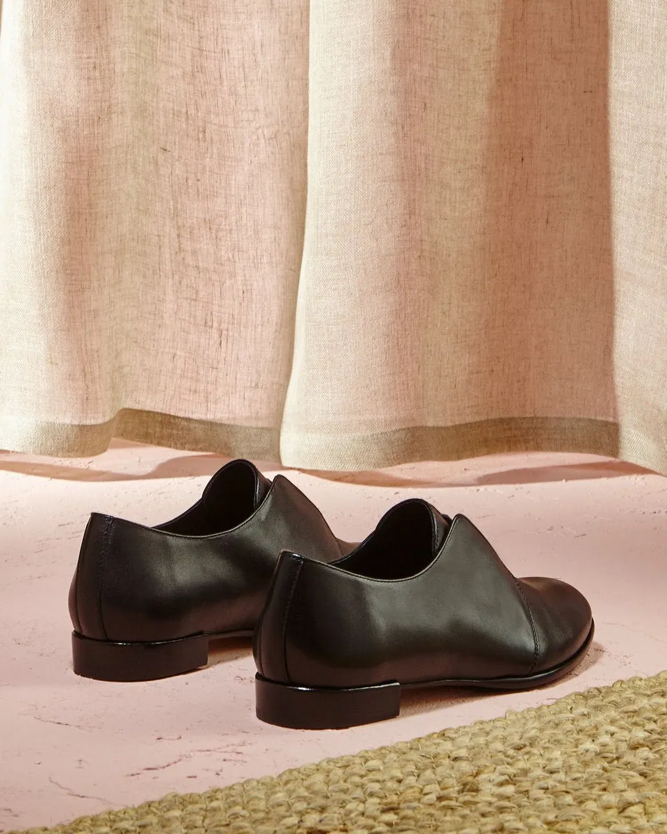 Derbies En Cuir De Veau Edorine - Noir