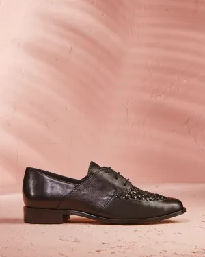Derbies En Cuir De Veau Elenage - Noir