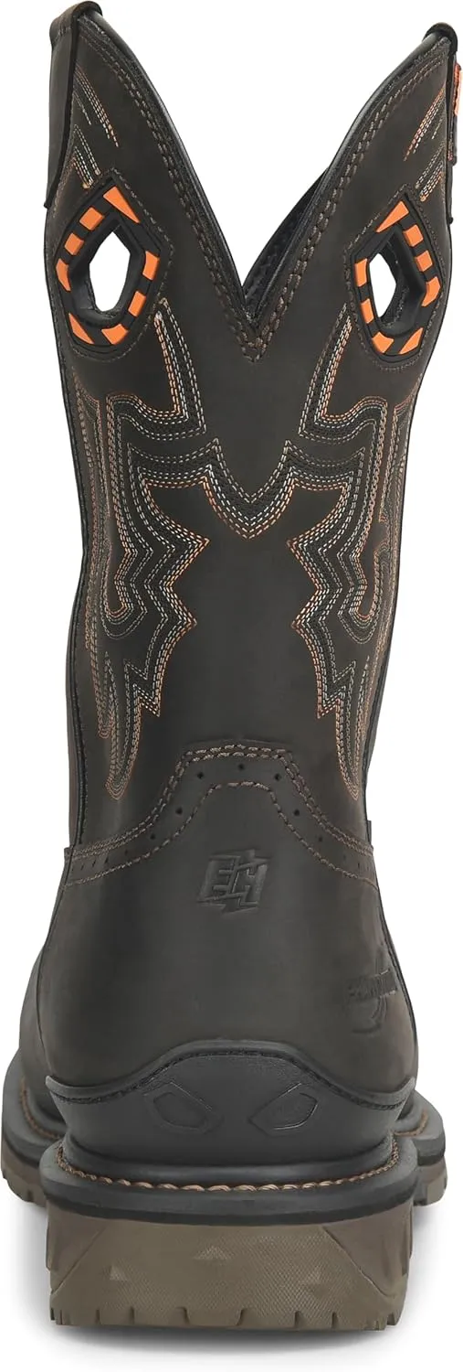 DOUBLE-H Men's Phantom Rider Bruner 11 Waterproof Metguard Wide Square Composite Toe Roper Boots