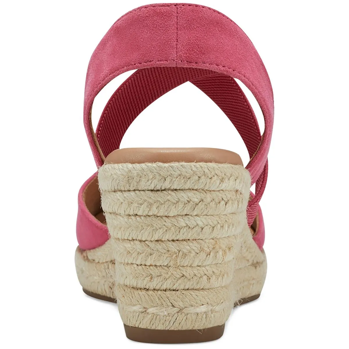 Easy Spirit Womens MEZA Leather Suede Wedge Sandals