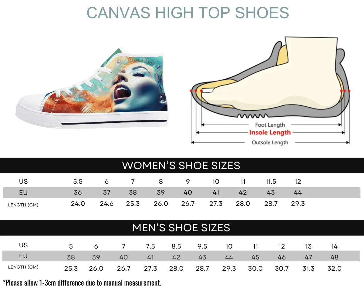 Ecstasy Portrait High Tops
