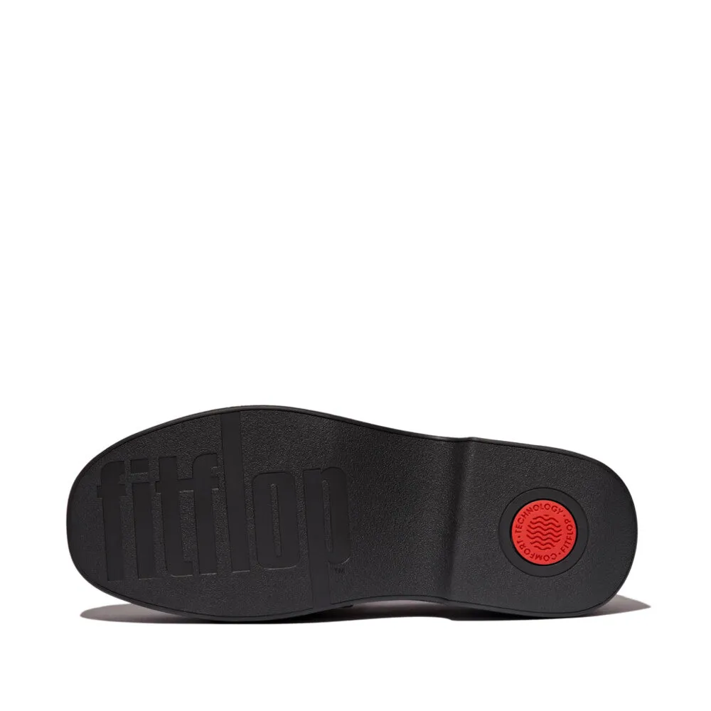 F-LUMA Chunky-Snaffle Leather Demi-Wedge Loafers