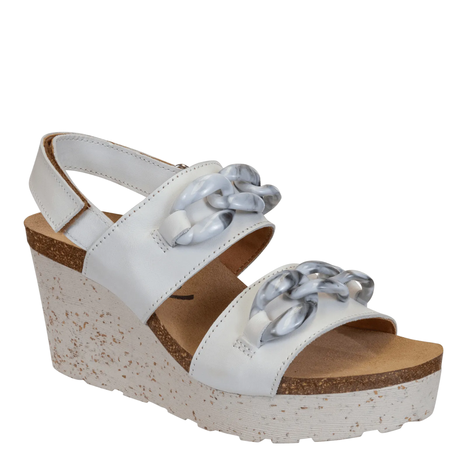 FAIR ISLE in CHAMOIS Wedge Sandals