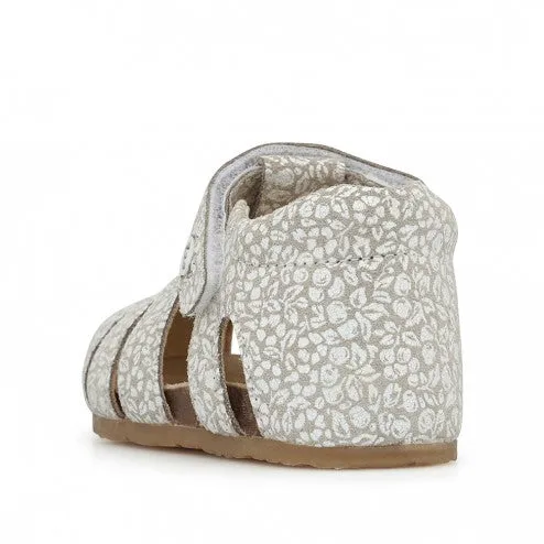 Falcotto Alby | Suede Lawn Beige Toddler Sandals