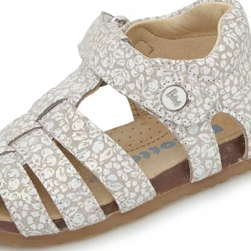 Falcotto Alby | Suede Lawn Beige Toddler Sandals