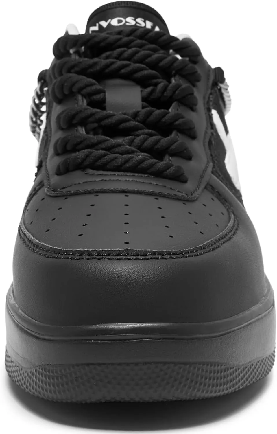 FANVOSSEM Chunky Platform Sneakers for WomenWomen's Comfy Sparkly Dad Shoes Lace-Up Casual Walking & Sport Work Sneaker
