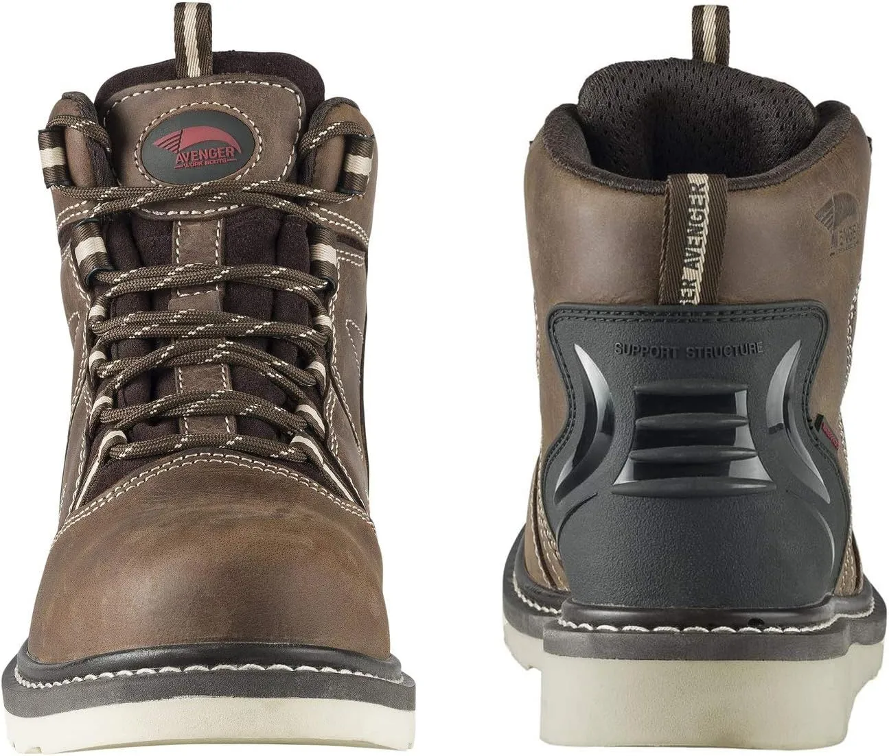 FSI FOOTWEAR SPECIALTIES INTERNATIONAL Men's 7606 Leather Wedge 6" Soft Toe Waterproof Puncture Resistant Eh Work Boots