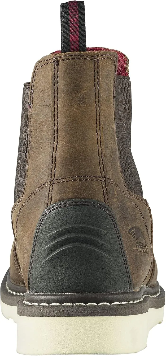 FSI FOOTWEAR SPECIALTIES INTERNATIONAL Men's Leather Wedge 6" Soft Toe Waterproof Puncture Resistant Eh Work Boot
