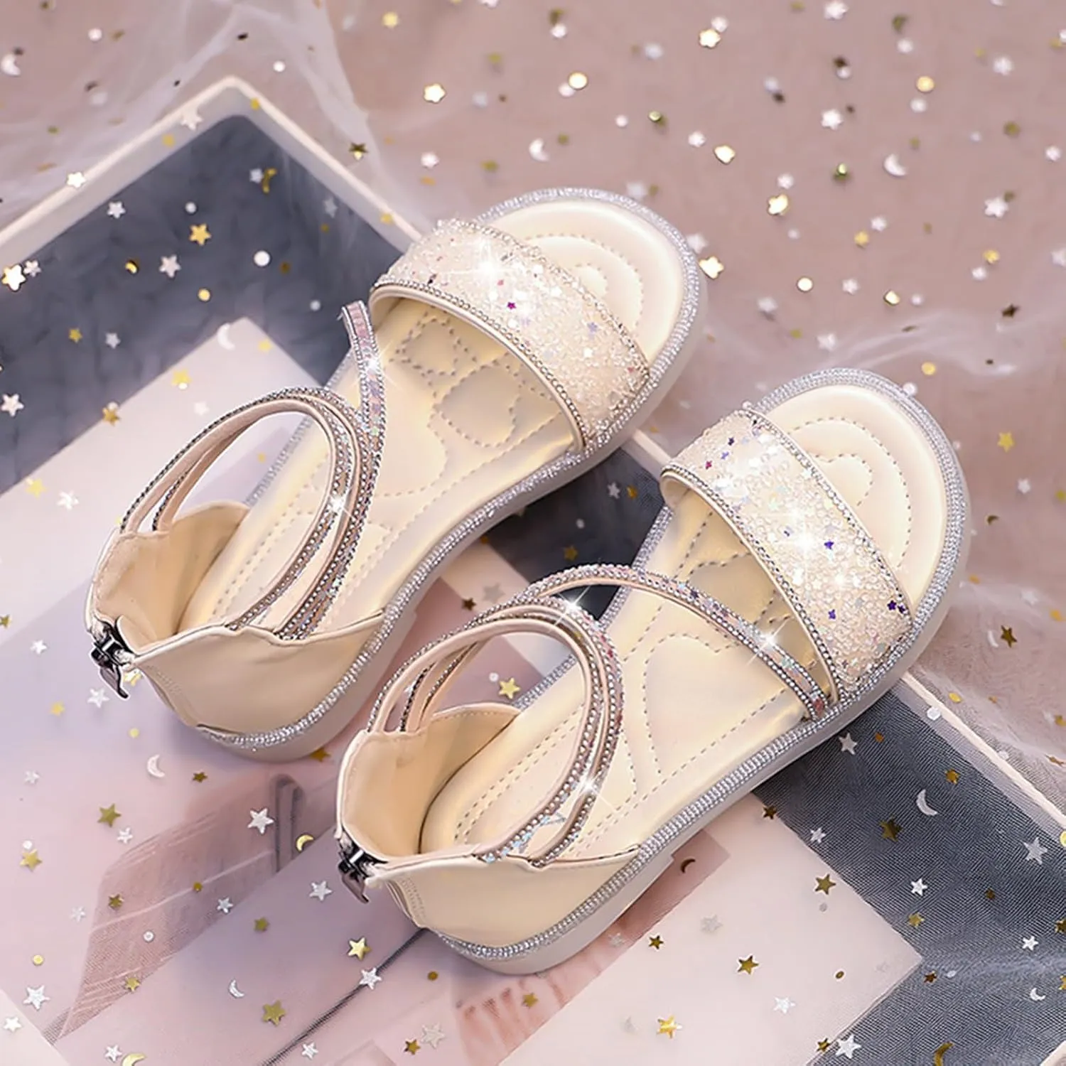 Girls Sandals Kids Casual Strap Flat Sandals Summer Open Toe Shoes Little Kid/Big Kid