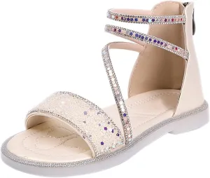 Girls Sandals Kids Casual Strap Flat Sandals Summer Open Toe Shoes Little Kid/Big Kid