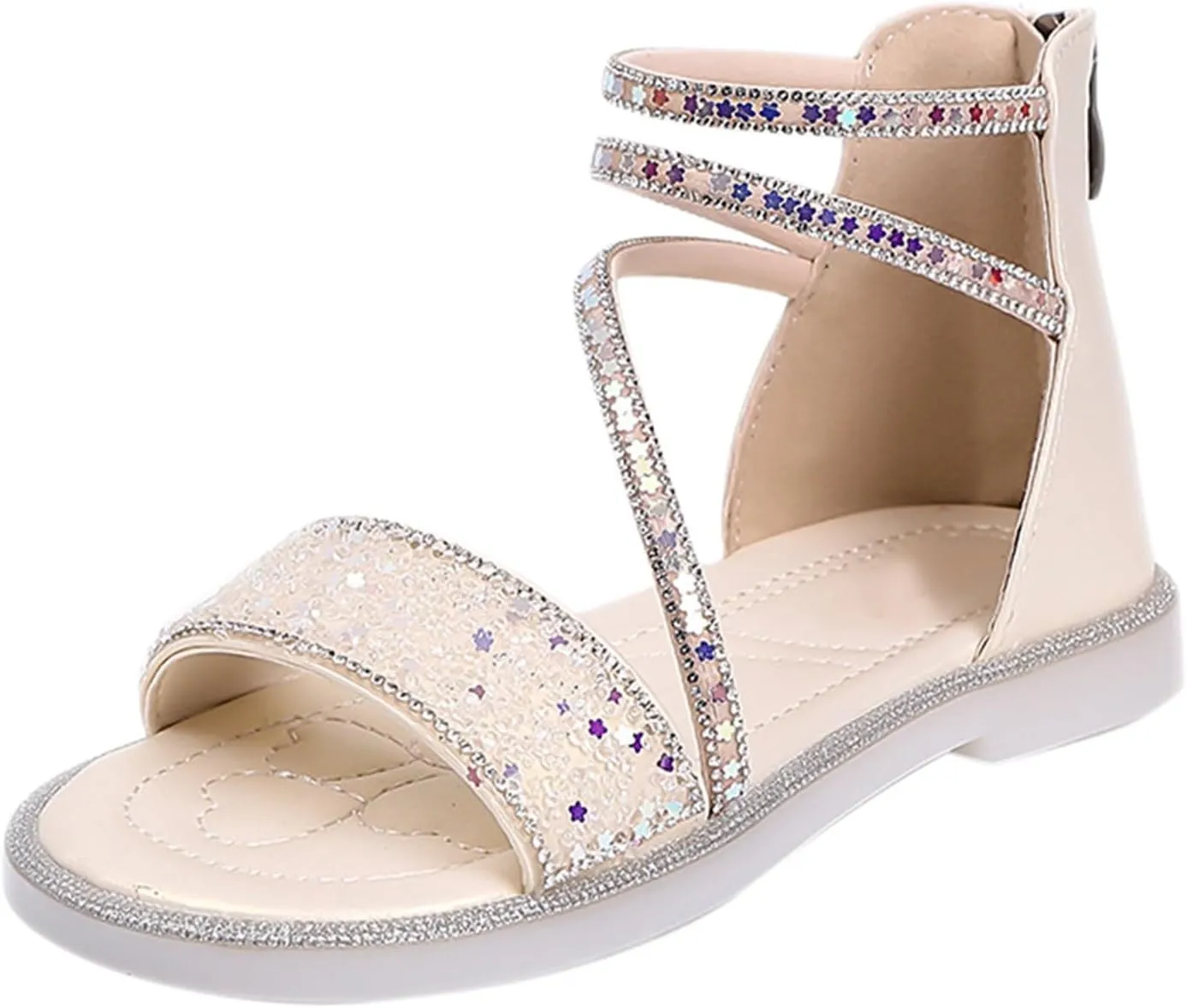 Girls Sandals Kids Casual Strap Flat Sandals Summer Open Toe Shoes Little Kid/Big Kid