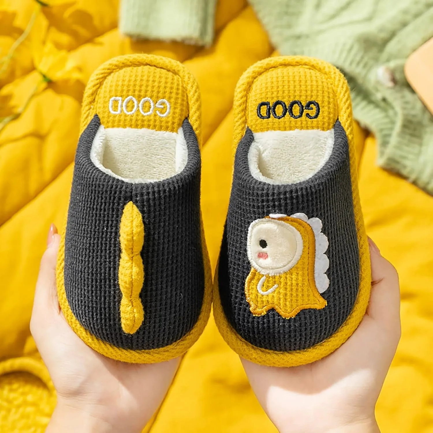 Glitter Moccasins Women Kids Shoes House Slippers Bedroom Slippers Dinosaur Cotton Toddler Girl Slippers Size 12