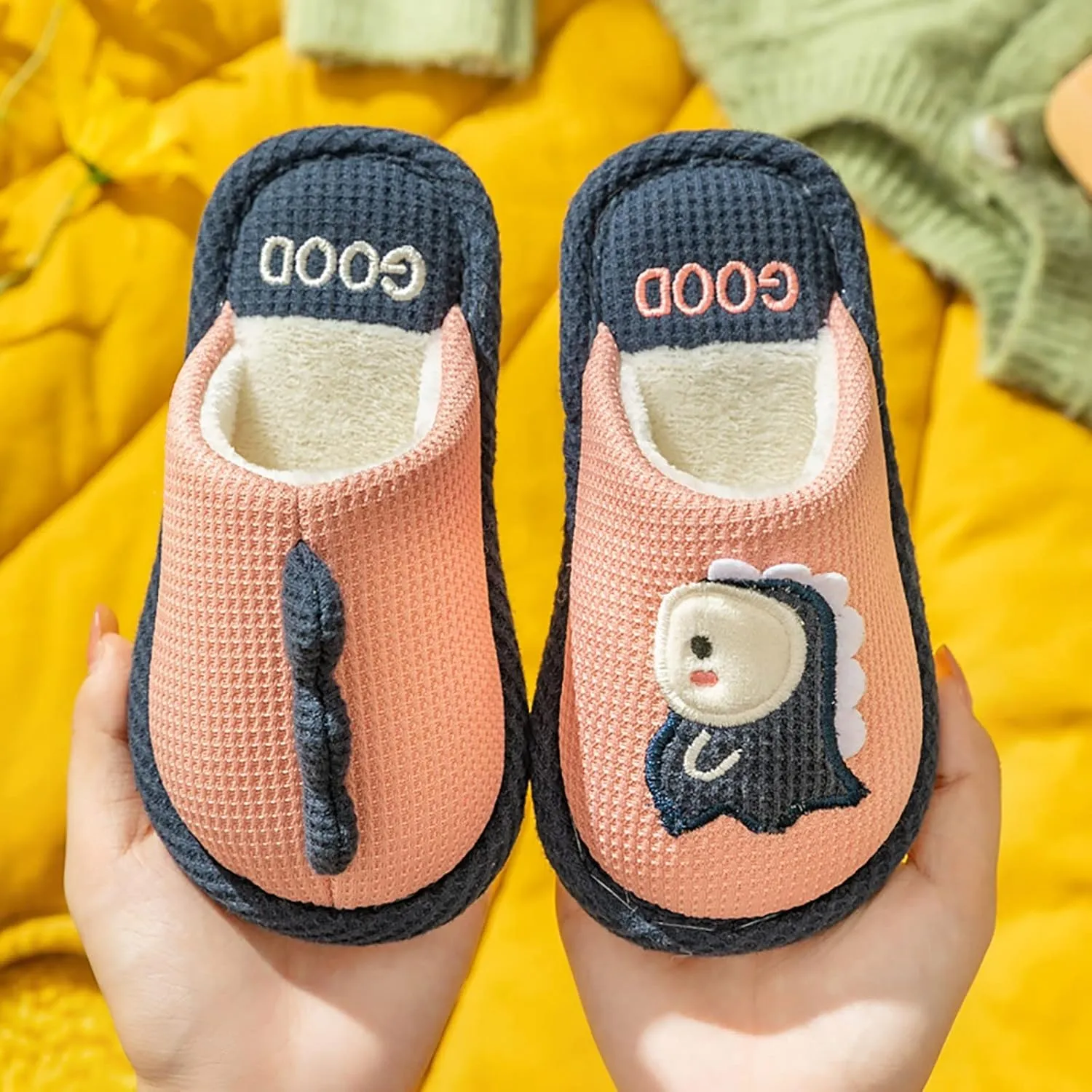 Glitter Moccasins Women Kids Shoes House Slippers Bedroom Slippers Dinosaur Cotton Toddler Girl Slippers Size 12