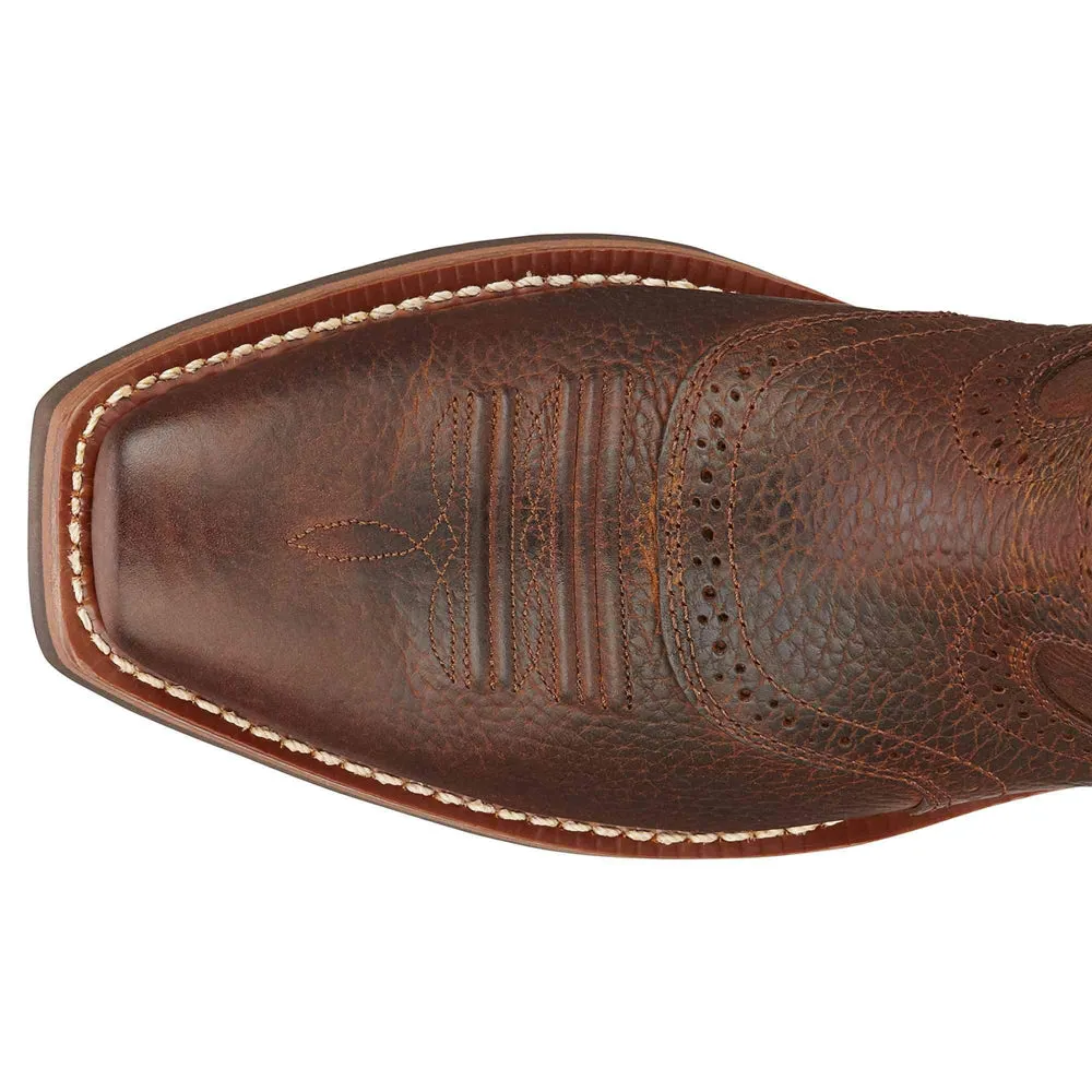 Heritage Roughstock Embroidered Square Toe Cowboy Boots