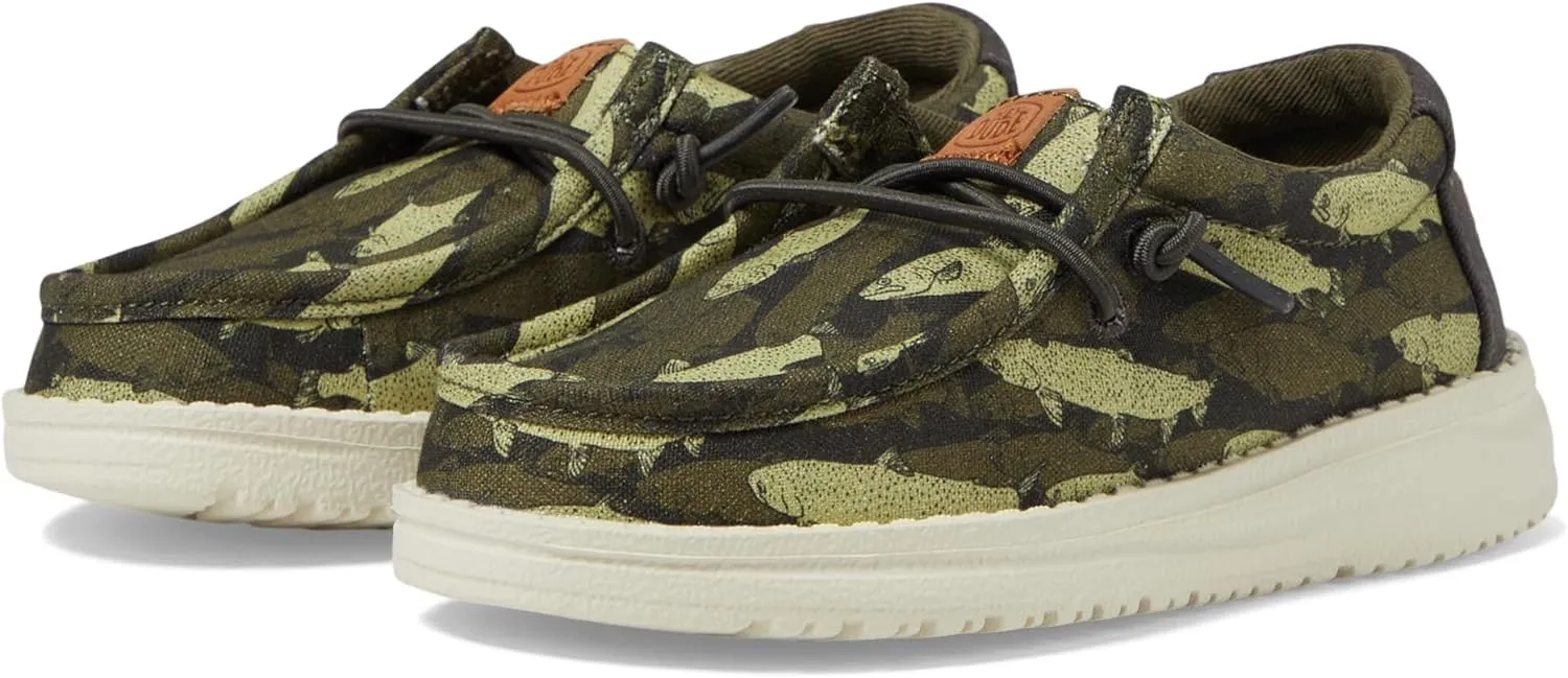 Hey Dude Boy's Wally Fish Camo (Toddler/Little Kid/Big Kid)