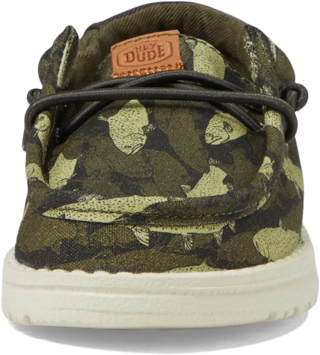 Hey Dude Boy's Wally Fish Camo (Toddler/Little Kid/Big Kid)